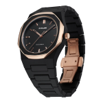 Unisex Black Enamel Watch (D1-PCBJ35) - Image 2