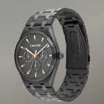 Ck Motion Men Quartz Grey Dial Multi-Function Stainless Steel Watch - Image 2